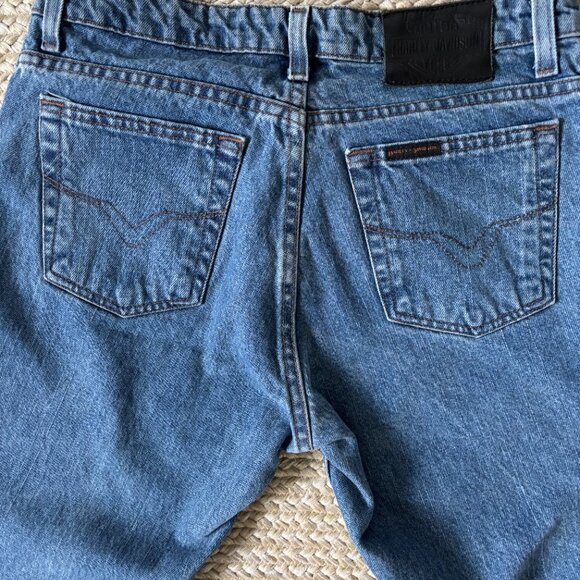 Womens Harley Davidson Vintage Denim Jeans Size 6 Petite Boot Medium Wash 90s - Picture 3 of 6